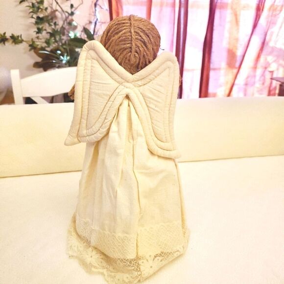 Rustic Christmas Light Up Tree Angel - Picture 5 of 8